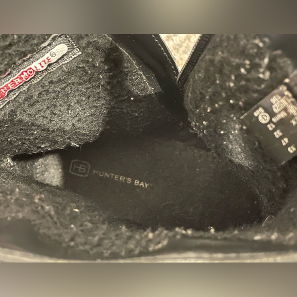 Hunters Bay Thermo-Lite Black Waterproof Fleece Commuter Boots Size 13 Like New - Picture 12 of 15